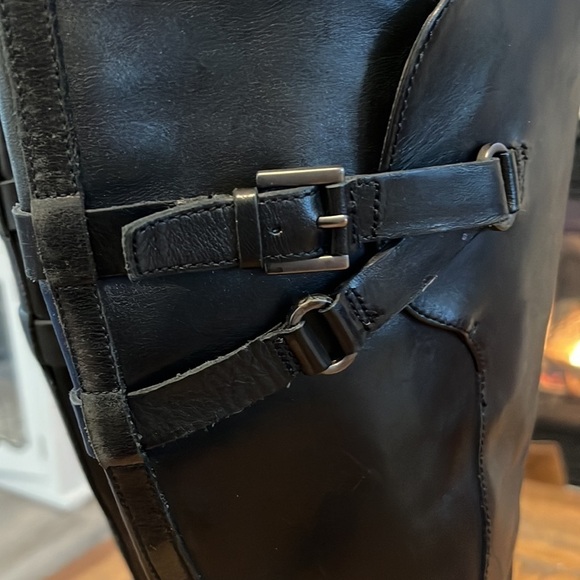 ECCO black leather boots, size 38 EU, in very good condition - Picture 6 of 8